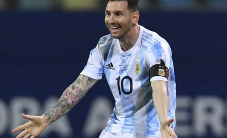  Con doblete de Messi, Argentina goleó a Jamaica
