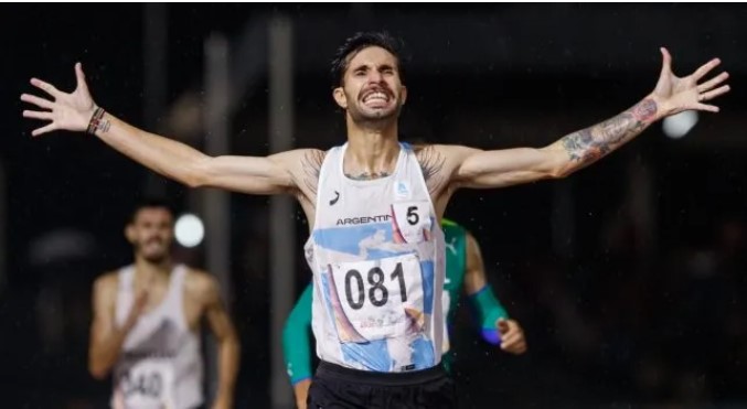Federico Bruno logró medalla de oro en los 1500 en los Juegos de Asunción