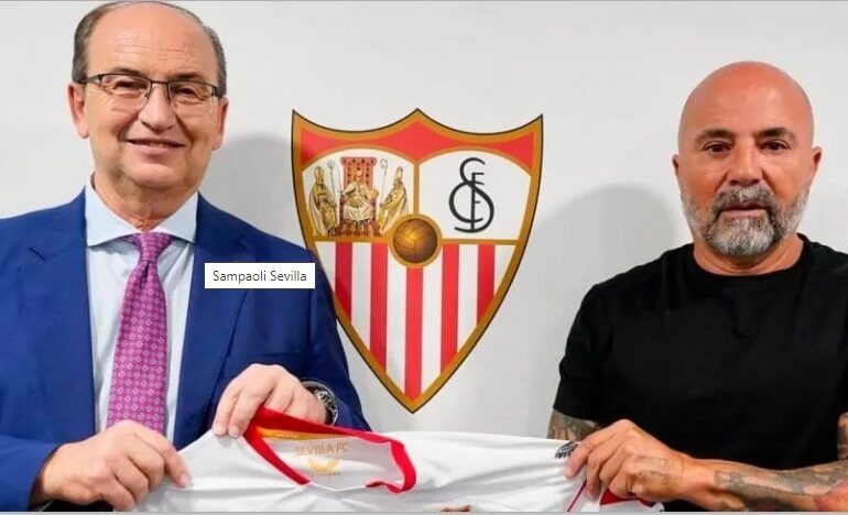 Sampaoli fue presentado en Sevilla y el jueves dirigirá su primer entrenamiento