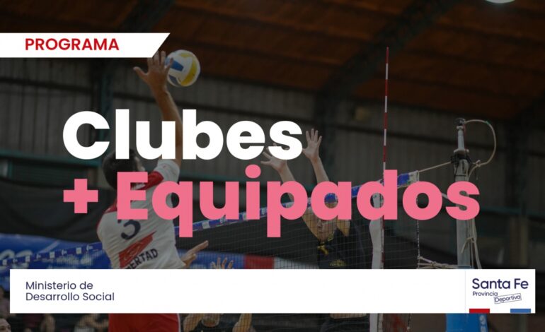La provincia abrió la inscripción al programa Clubes + Equipados