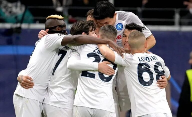  Champions League: Napoli le ganó a Eintracht Frankfurt y sacó una buena ventaja en Alemania