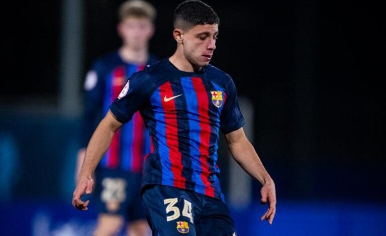 «Pocho» Román tuvo su debut en el Barcelona B a 20 días de su arribo