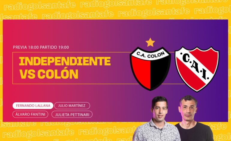 Colón se presenta ante un golpeado Independiente en busca de su primer triunfo del torneo