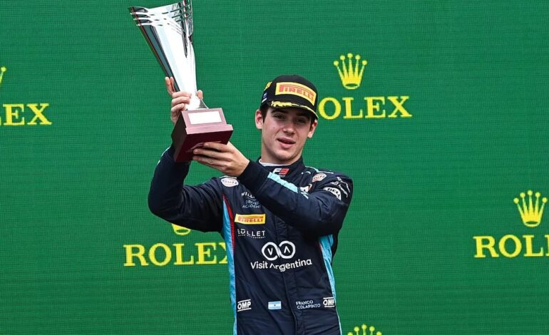 Automovilismo: Colapinto fue descalificado tras ganar la F3 en Australia: los motivos