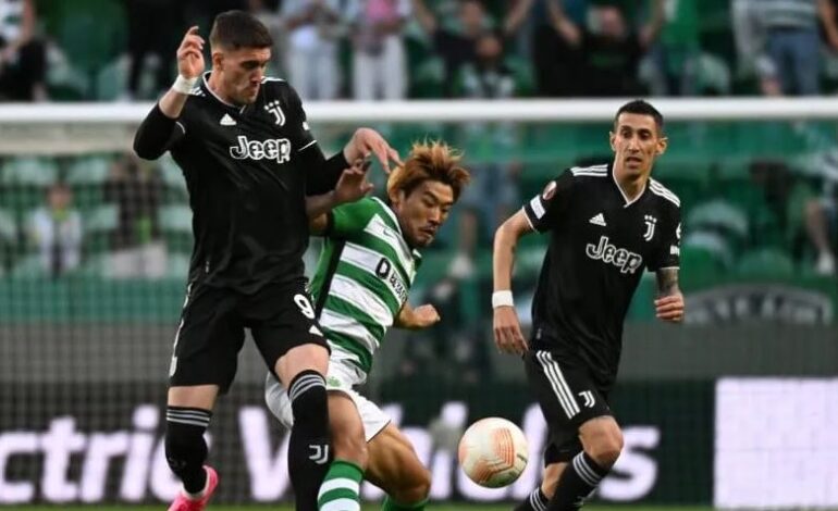 Juventus, con Angelito, empató con Sporting en Lisboa y también está en semis de la Europa League