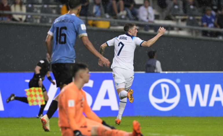 Mundial Sub 20: Inglaterra le ganó un partidazo a Uruguay