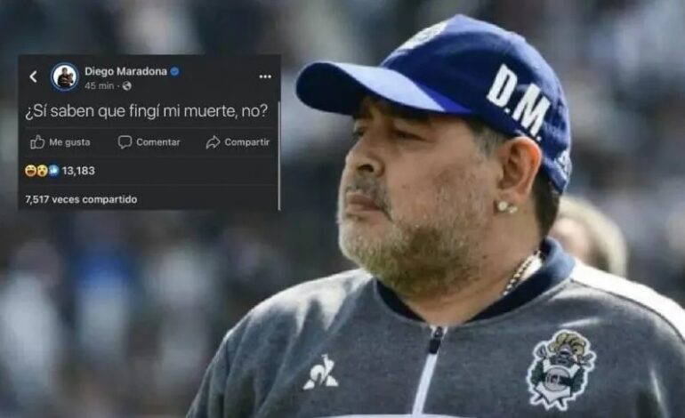 Hackearon la cuenta de Facebook de Diego Maradona