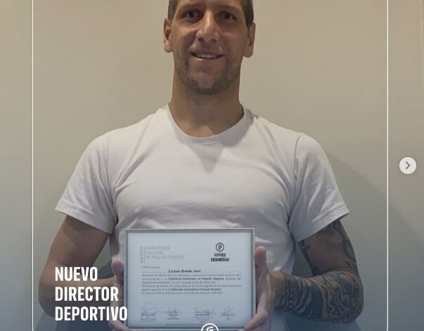 Luciano Aued se recibió de Director Deportivo y lo compartió en sus redes: ¡Felicitaciones Luli!