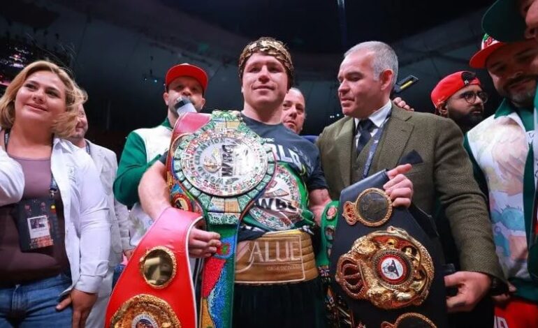  Canelo Álvarez venció por puntos a Ryder y se consagró campeón mundial indiscutido