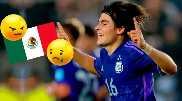 «Dios nos odia»: la bronca de un tiktoker mexicano tras el golazo de Luka Romero en el Mundial Sub 20