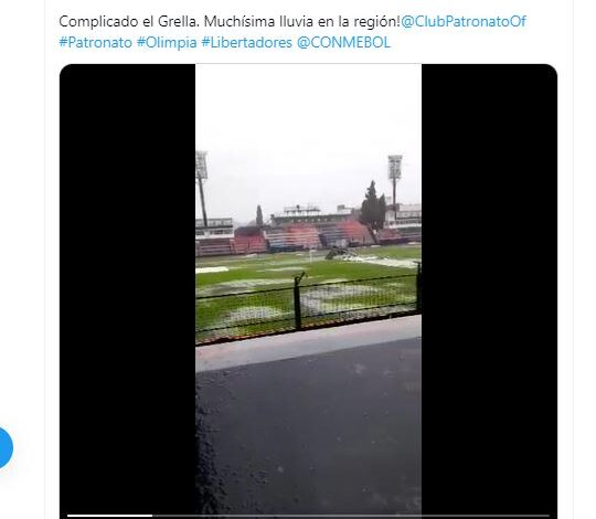 ¿Se juega? Así está el Grella para la Copa Libertadores Patronato vs. Olimpia de Paraguay
