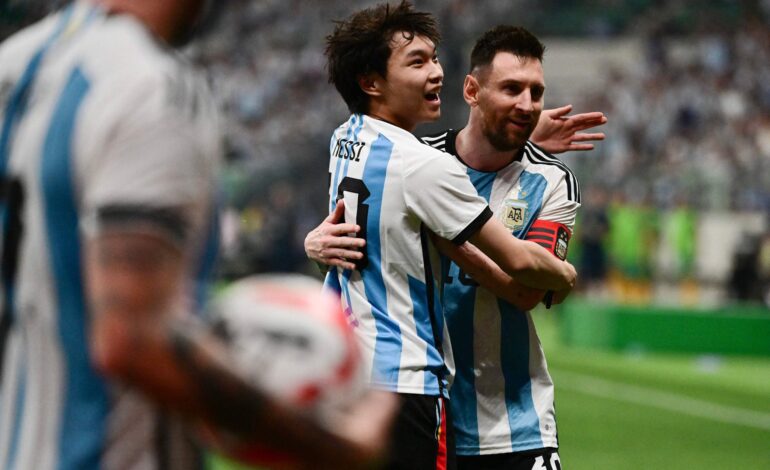 El hincha chino de la Selección Argentina y su emoción: «Messi, siento conocerte de esta manera»