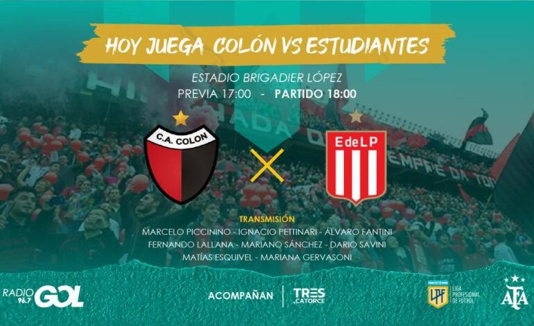 Colón buscará recuperar la memoria ante Estudiantes LP en la vuelta de Domínguez al Brigadier