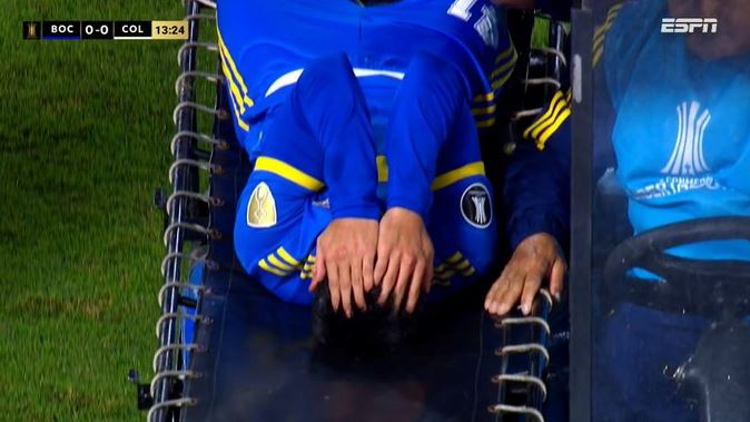 Reemplazó a Villa y se fue rápidamente lesionado: el llanto desconsolado de Luca Langoni en Boca