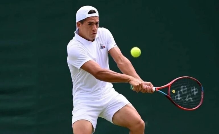 Sebastián Báez no pudo superar la primera ronda de Wimbledon