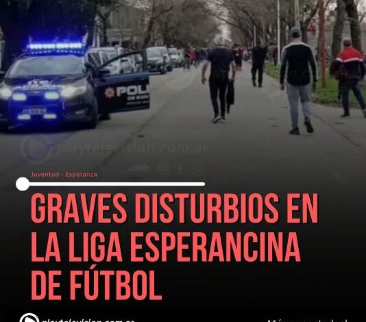 Se registraron graves disturbios en la Liga Esperancina