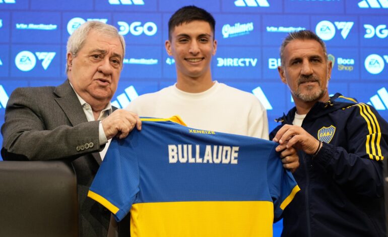 La emoción de Bullaude al ser presentado como refuerzo de Boca: «Esto es un sueño para mí»