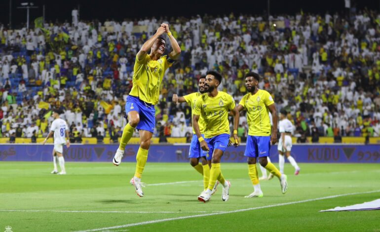 Cristiano Ronaldo, inoxidable: triplete y asistencia de taco en la goleada de Al-Nassr