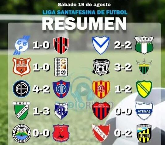 Liga Santafesina, Primera B: Vecinal Gálvez empató y se le acerca Academia Cabrera