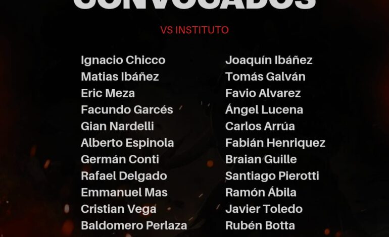 La lista de Gorosito y el 11 que pondría en cancha sin Wanchope Ábila