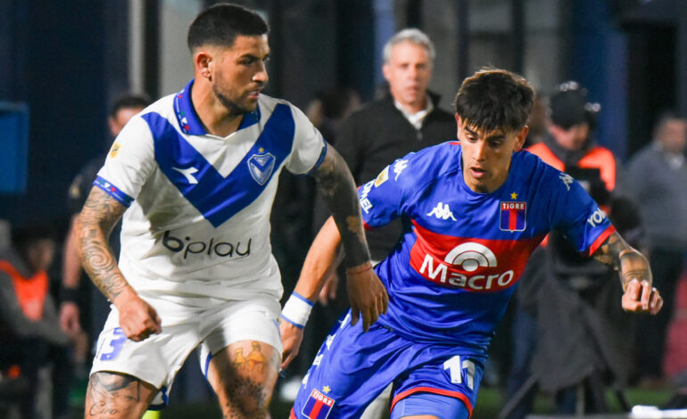 Vélez se la bancó con diez y sumó un punto con Tigre en la lucha por la permanencia, por la Copa LPF
