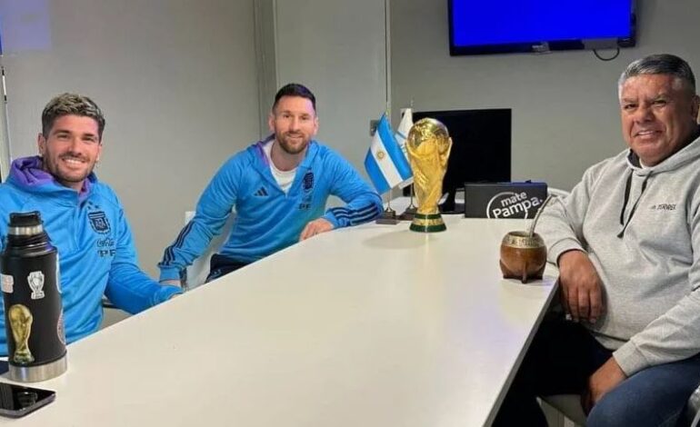 Es cábala: El posteo del Chiqui Tapia en la previa de Argentina – Paraguay