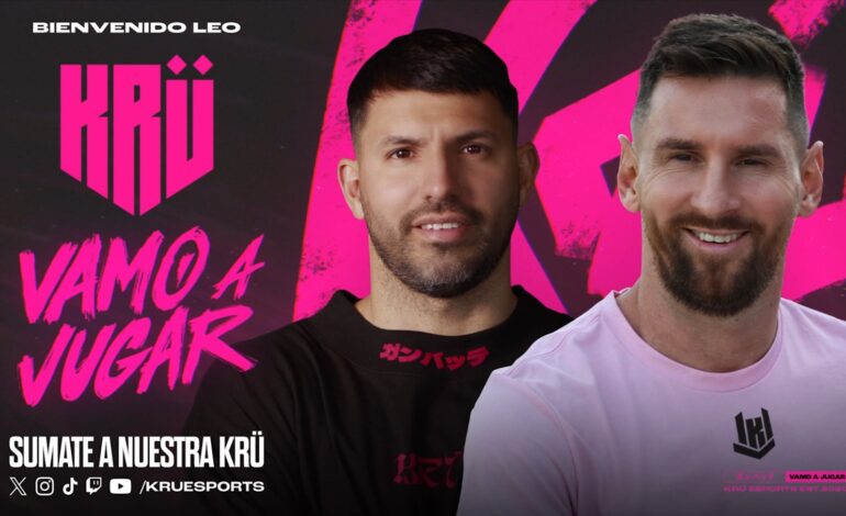 «Ahora somos dos»: Agüero anunció que Messi es copropietrario de KRUesports