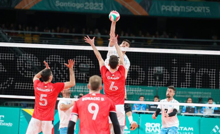 La Selección Argentina de Vóley venció a Chile y se metió a las semifinales de Santiago 2023