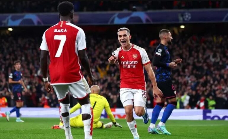 VIDEO Arsenal derrotó al Sevilla de los argentinos y lo eliminó de la Champions League