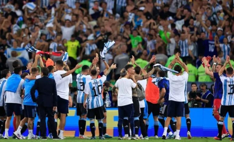 VIDEO El festejo de Argentina en el Maracaná: del «dale campeón» al «decime que se siente»
