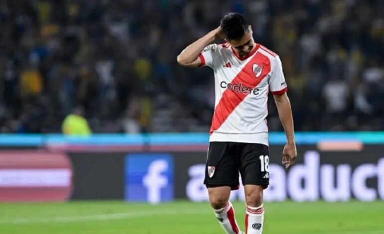 Pity Martínez se rompió los ligamentos en la pretemporada de River