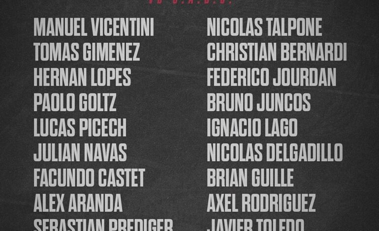 Colón presentó la lista de concentrados para el debut