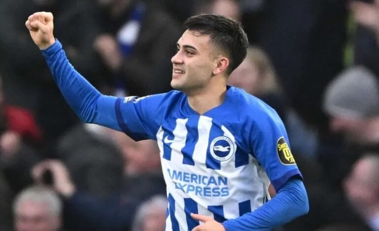 El golazo de Facundo Buonanotte para la goleada de Brighton ante Crystal Palace
