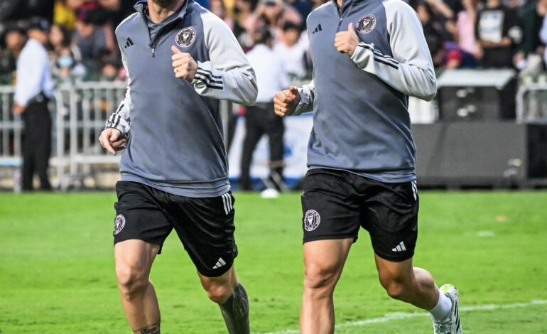 Con Messi de suplente, Inter Miami goleó a Hong Kong XI: mirá la reacción del estadio cuando Leo entró a calentar