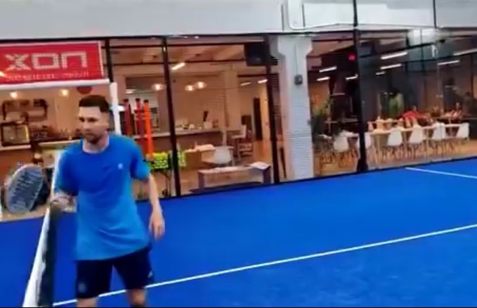 VIDEO: Lionel Messi mostró su habilidades jugando al paddle