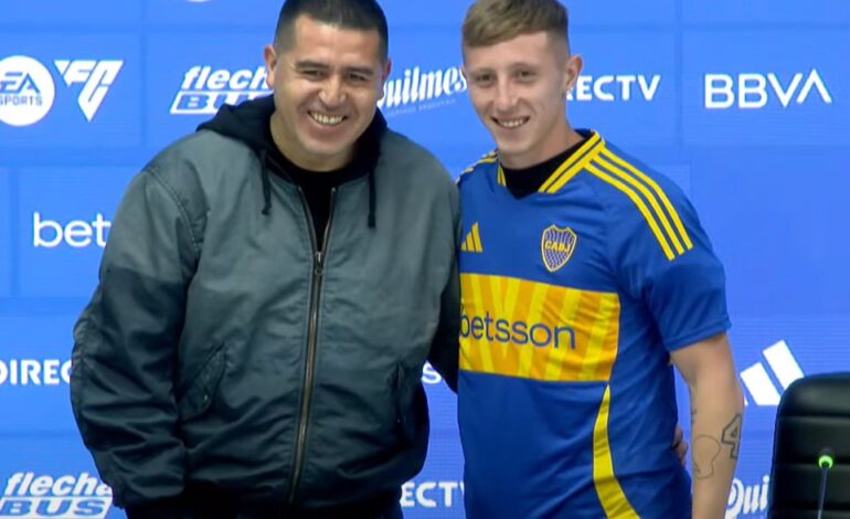 Boca presentó a Juan Barinaga como nuevo refuerzo