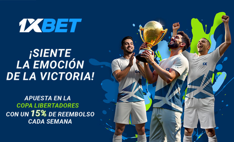 Sigue los mejores partidos de la clasificación de la Copa Libertadores con una promoción rentable de 1xBet