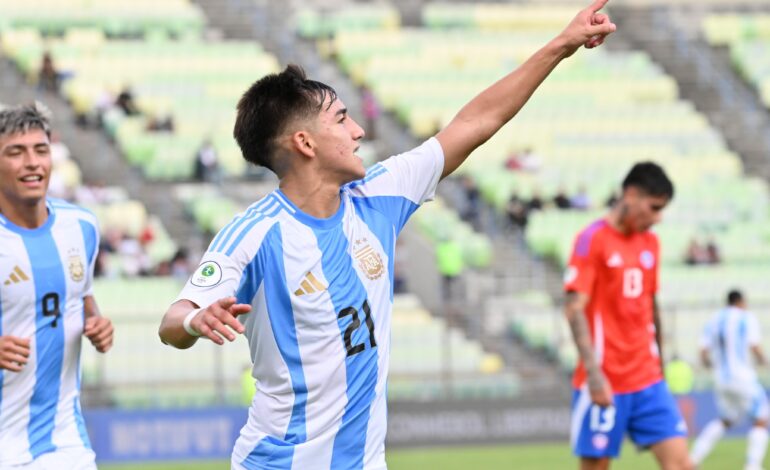 Victoria de la Sub 20 ante Chile en el Hexagonal final