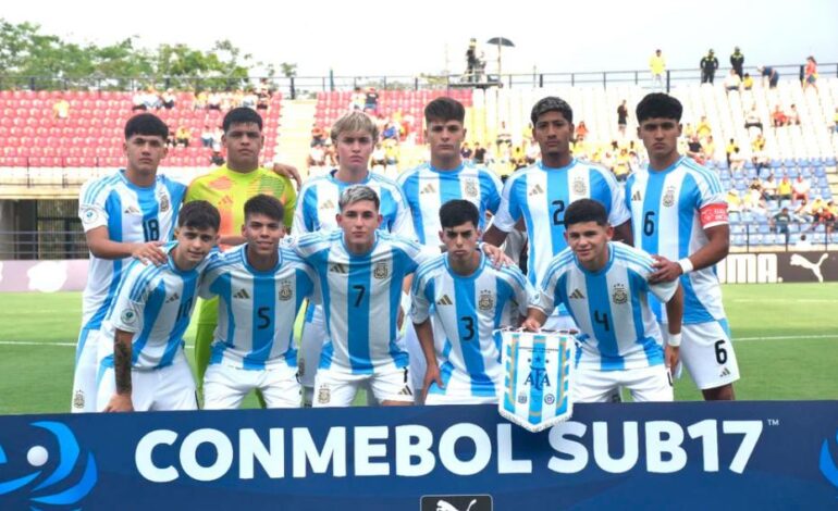 Argentina goleó a Paraguay y logró su primera victoria en el Sudamericano Sub-17