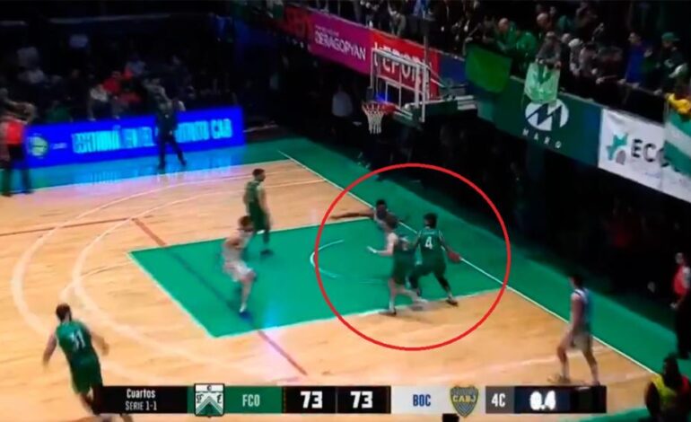 Video: el impactante e histórico lanzamiento de aro a aro con el que Ferro le ganó a Boca en la Liga Nacional de Básquet