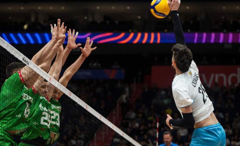 Argentina tropezó ante Bulgaria y sufrió su primera derrota en la VNL 2025