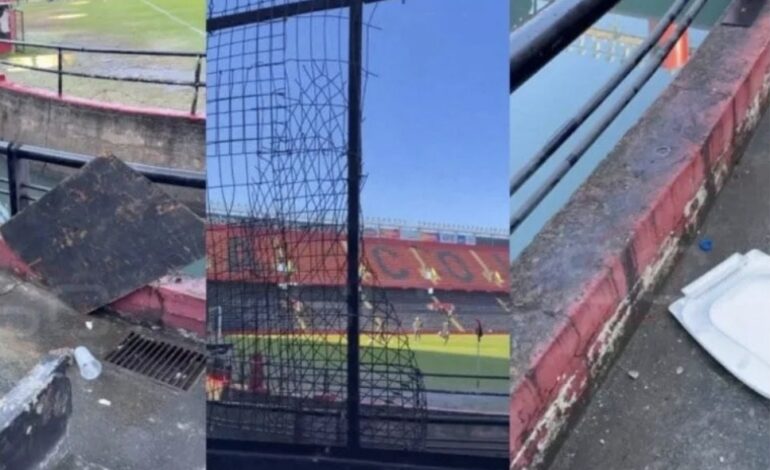VIDEO: Así quedó la cancha de Colón tras el incidente ante Mitre
