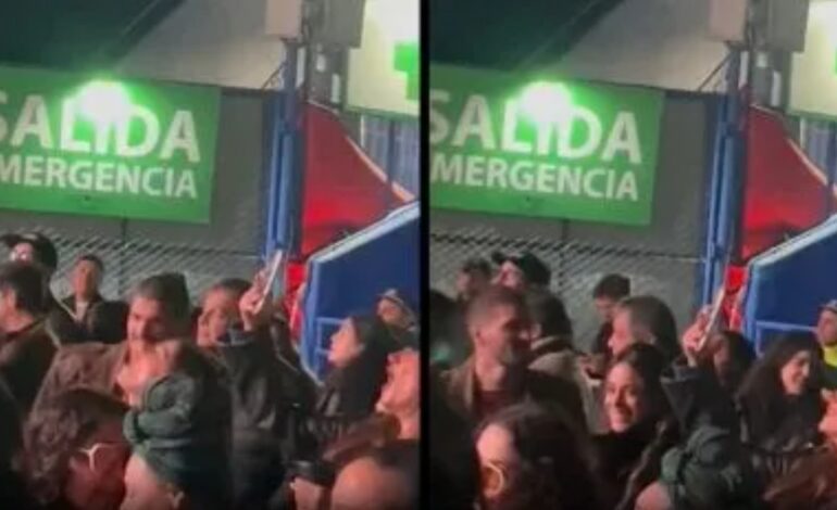 ¡Enamorados! Rodrigo De Paul y Tini presentes en el Show de Lali en Vélez