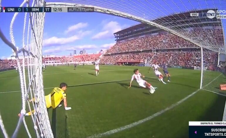 VIDEO: El gol en contra de Mauro Pittón tras un córner en favor de Unión