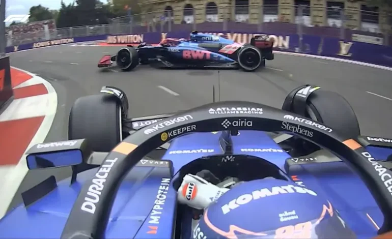 VIDEO: Albon chocó a Colapinto y ARRUINÓ la carrera del argentino en Bakú