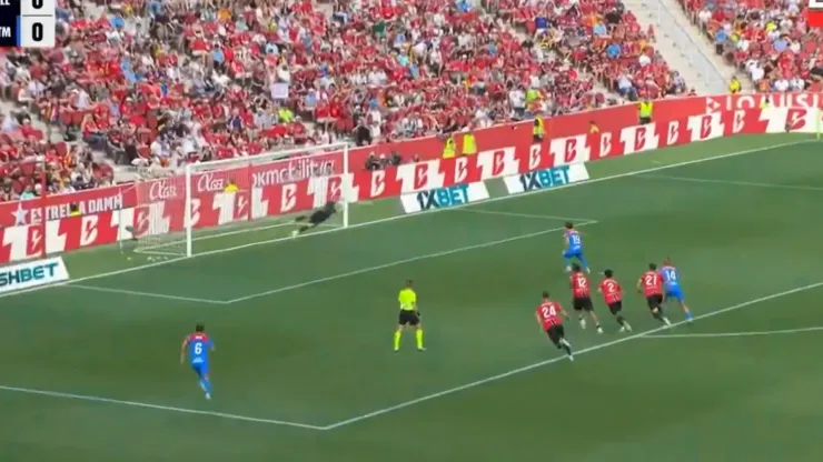 VIDEO: Julián Álvarez falló un penal vs. Mallorca