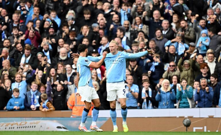 Manchester City le ganó a Everton 2 a 0 por la fecha 8 de la Premier League