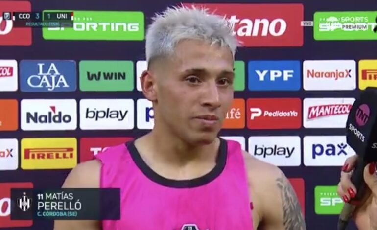 VIDEO | Perelló le dedicó el gol que le marcó a Unión a su mamá que es hincha de Colón