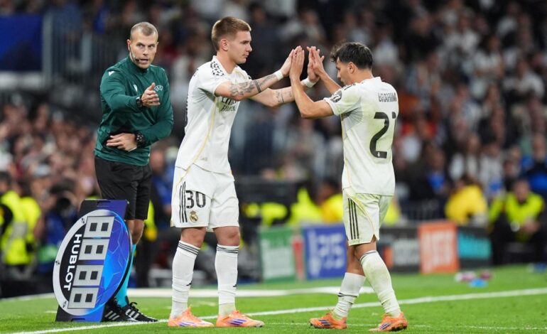 Mastantuono jugó un PUÑADO de minutos en la VICTORIA 1-0 de Real Madrid sobre Juventus
