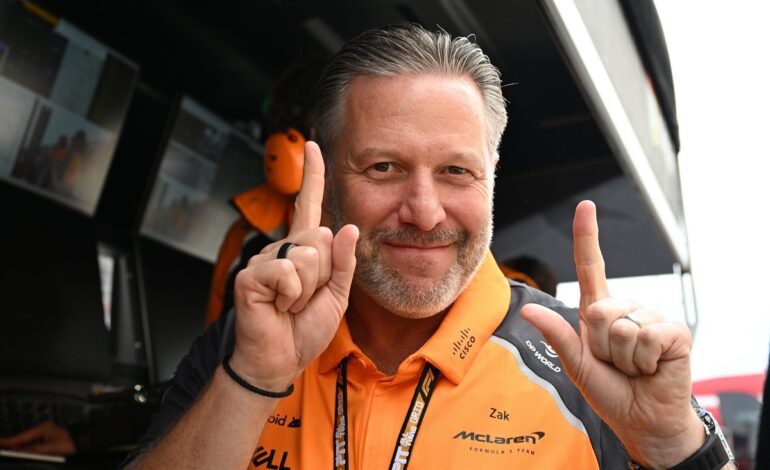 MIRA la broma de Zak Brown en la gala de McLaren